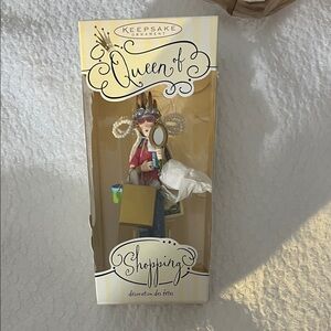 Hallmark Queen of Shopping Ornament with Red and Gold Accents